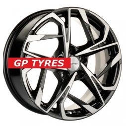 Khomen Wheels KHW1716 (Changan CS35/CS35 Pro) Black-FP 7x17/5x110 D63.3 ET46  