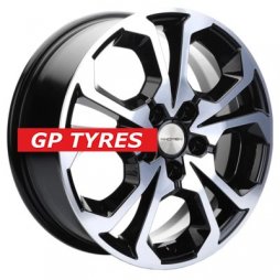 Khomen Wheels KHW1711 (Chery Tiggo 7pro) Black-FP 6.5x17/5x108 D60.1 ET33  