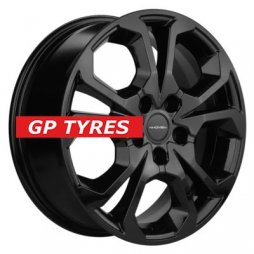 Khomen Wheels KHW1711 (Chery Tiggo 7pro) Black 6.5x17/5x108 D60.1 ET33  