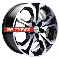 Khomen Wheels KHW1711 (Chery Tiggo/Tiggo 7 Pro) Black-FP 6.5x17/5x108 D60.1 ET33  