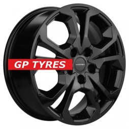Khomen Wheels KHW1711 (Haval F7/F7x) Black 6.5x17/5x114.3 D64.1 ET40  