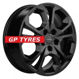 Khomen Wheels KHW1711 (Jolion) Black 6.5x17/5x114.3 D66.5 ET37  