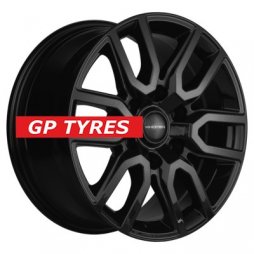 Khomen Wheels KHW1723 (Toyota LC Prado/Lexus GX) Black 8x17/6x139.7 D106.1 ET25  