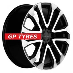 Khomen Wheels KHW1805 (Tank 300/500) Black-FP 7.5x18/6x139.7 D100.1 ET36  
