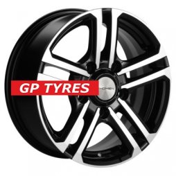Khomen Wheels KHW1602 (Niva 4x4) Black-FP 6.5x16/5x139.7 D98.5 ET40  
