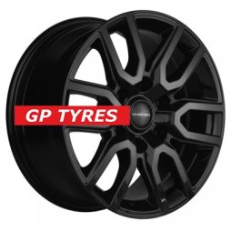 Khomen Wheels KHW1723 (L200) Black 8x17/6x139.7 D67.1 ET38  