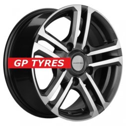 Khomen Wheels KHW1602 (Niva 4x4 Bronto) Gray-FP 6.5x16/5x139.7 D98.5 ET35  