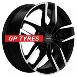 Khomen Wheels KHW1708 (Toyota C-HR) Black-FP 6.5x17/5x114.3 D60.1 ET45  
