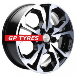 Khomen Wheels KHW1711 (Haval M6 Plus) Black-FP 6.5x17/5x114.3 D64.1 ET50  