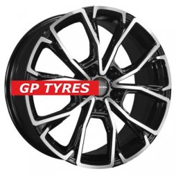Khomen Wheels KHW1907 (Exeed LX) Black-FP 7.5x19/5x108 D60.1 ET52  