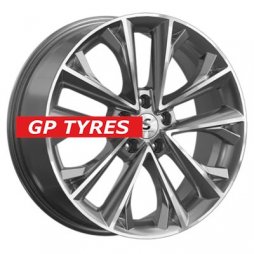 Premium Series КР012 (Karoq/Taos) Diamond Gloss Graphite 7x18/5x112 D57.1 ET45  
