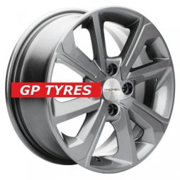 Khomen Wheels KHW1501 (Lada Granta) Gray 6x15/4x98 D58.6 ET36  