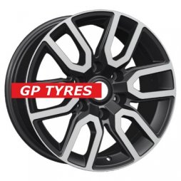 Khomen Wheels KHW1723 (Pajero) Black-FP 8x17/6x139.7 D67.1 ET46  