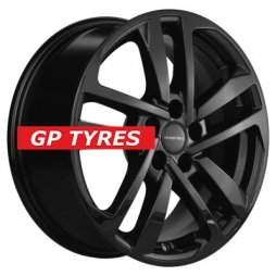 Khomen Wheels KHW1612 (Huyndai/Mazda) Black 6.5x16/5x114.3 D67.1 ET45  