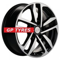 Khomen Wheels KHW1612 (Mitsubishi) Black-FP 6.5x16/5x114.3 D67.1 ET46  