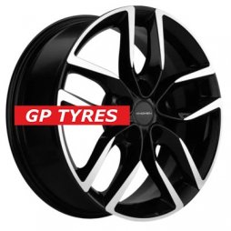 Khomen Wheels KHW1708 (Geely Coolray) Black-FP 6.5x17/5x114.3 D54.1 ET45  
