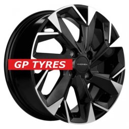 Khomen Wheels KHW1508 (Lada Granta) Black-FP 6x15/4x98 D58.6 ET35  