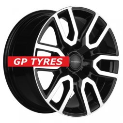 Khomen Wheels KHW1723 (Tank 300) Black-FP 8x17/6x139.7 D100.1 ET36  
