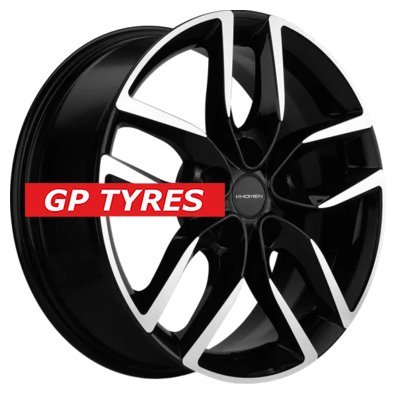 Khomen Wheels KHW1708 (Geely Coolray) Black-FP 6.5x17/5x114.3 D54.1 ET45  